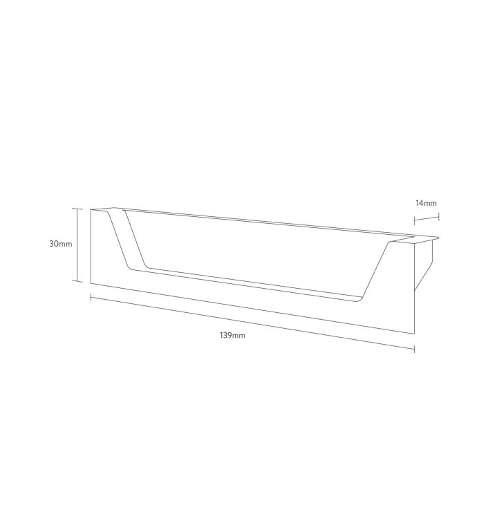 Scudo Aubrey Handle, Brushed Bronze Pair