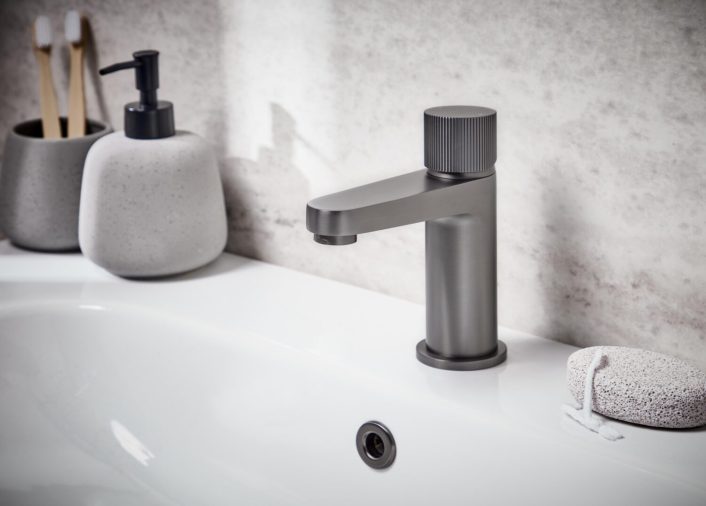 Scudo Koko Mini Basin Mixer, Gunmetal