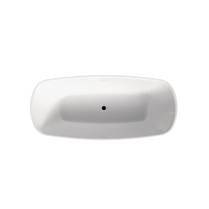 Scudo Coral Freestanding Bath, White — 1700 x 750mm