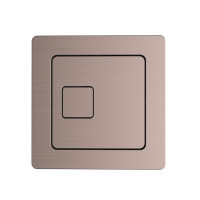Scudo Bronze Élégance™ Square Dual Flush Plate – Brushed Bronze