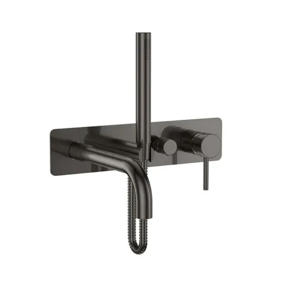 Scudo Core Wall Mounted Bath Shower Mixer, Gunmetal