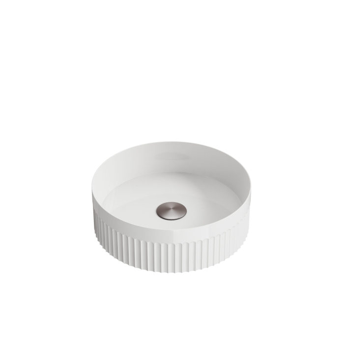 Scudo Aurevia 355x355x116mm Square Countertop Basin – Gloss White