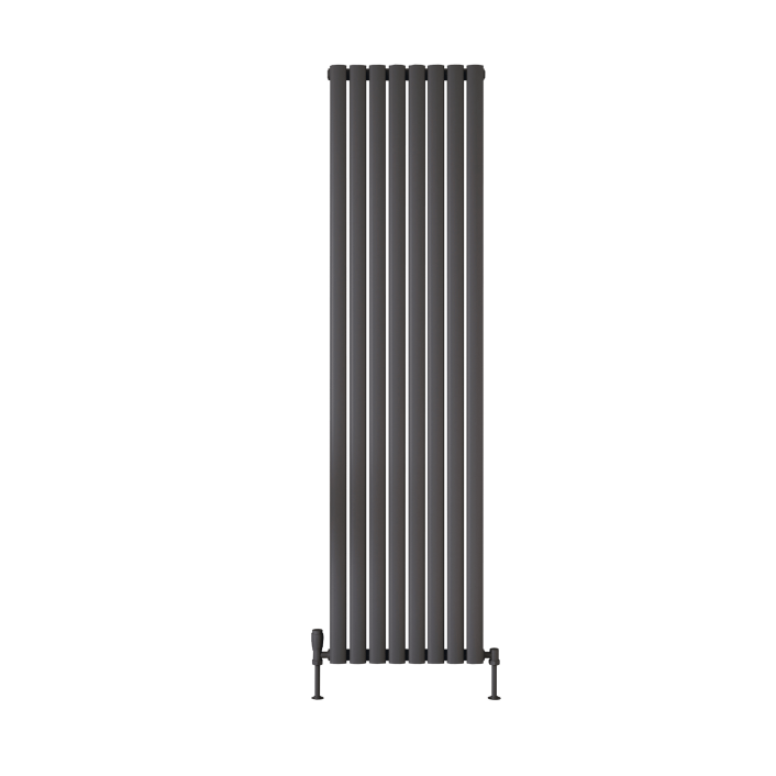 Scudo Apex Designer Radiator, Single Panel, 1800 x 236mm — Anthracite