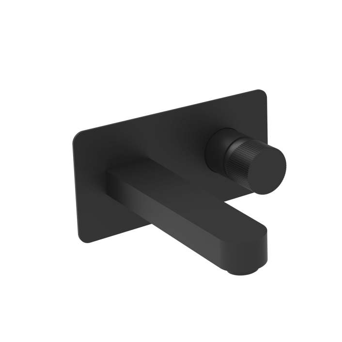 Scudo Koko Wall Mounted Basin Mixer, Brushed Bronze