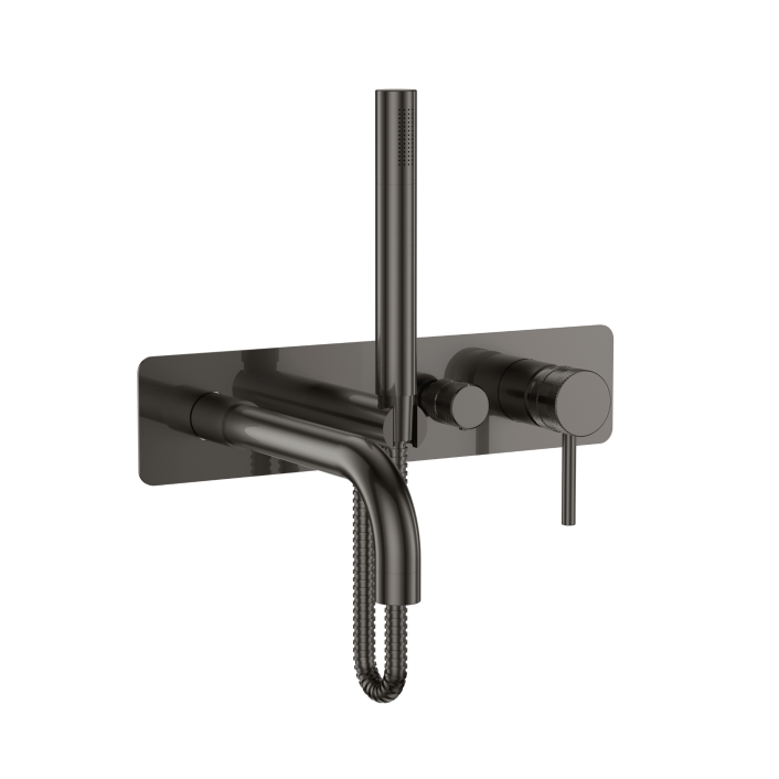 Scudo Core Wall Mounted Bath Shower Mixer, Gunmetal