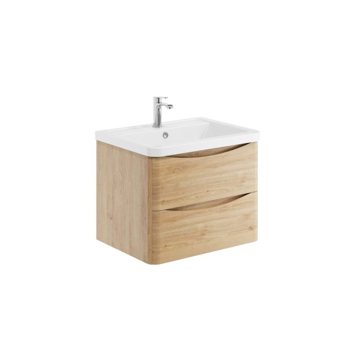Scudo Bella Wall Cabinet, Davos Oak — 600mm
