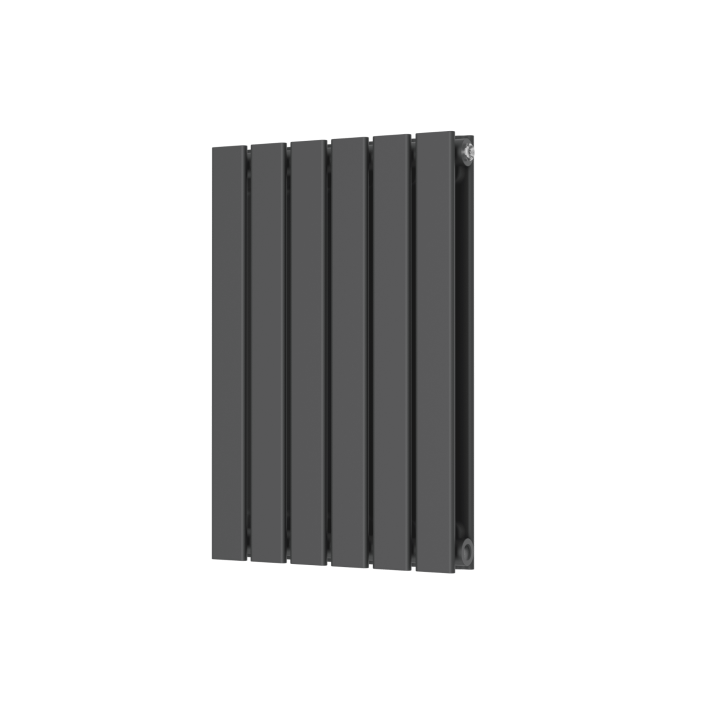 Scudo Bravo Designer Radiator, Double Panel, 600 x 614mm — Anthracite