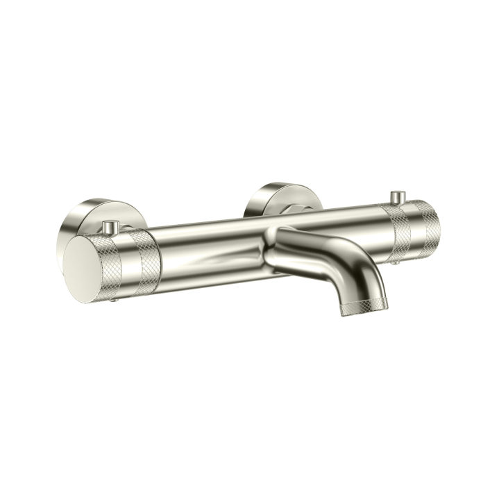 Scudo Core Thermostatic Bath Shower Mixer, 1 Outlet, Brushed Nickel