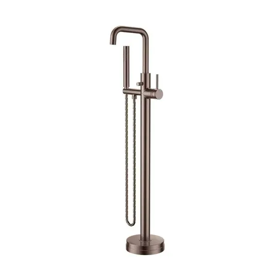 Scudo Core Freestanding Bath Shower Mixer, Brushed Bronze