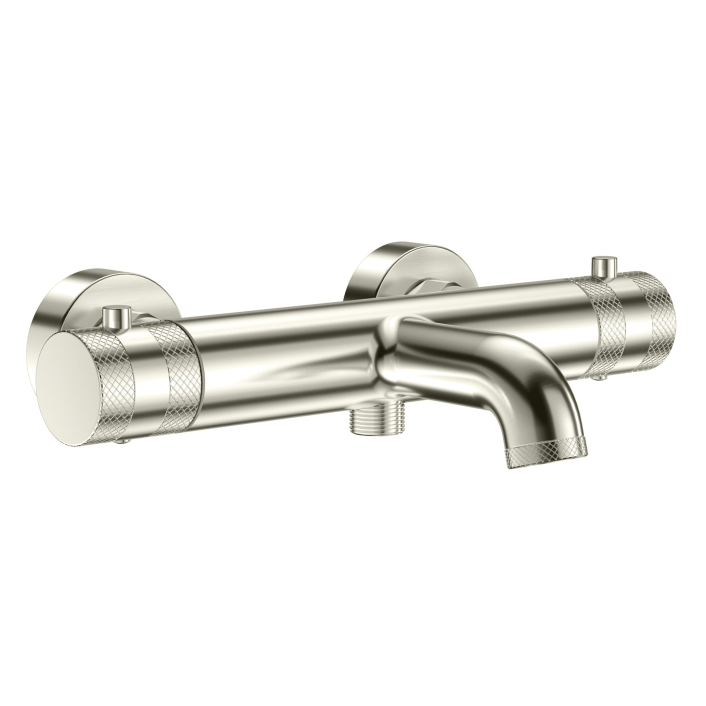Scudo Core Thermostatic Bath Shower Mixer, 2 Outlet, Brushed Bronze