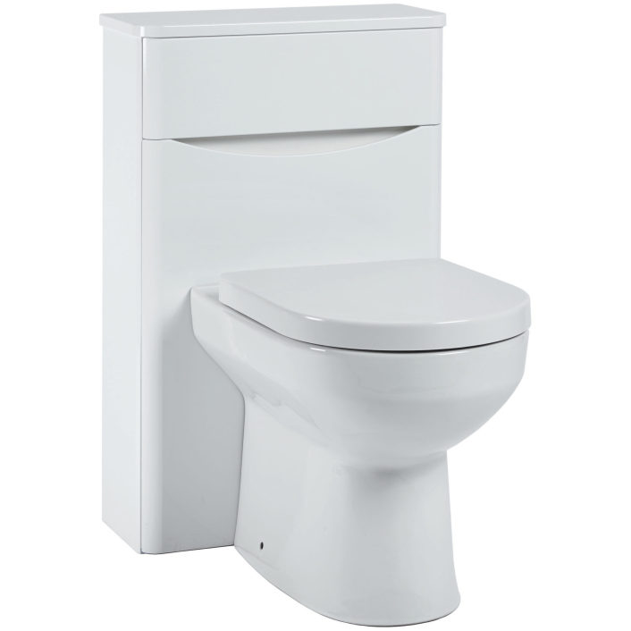 Scudo Bella WC Unit, Gloss White — 500mm