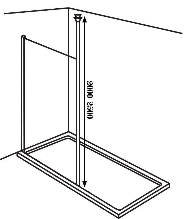 Scudo S8 Wetroom Floor to Ceiling Support Post