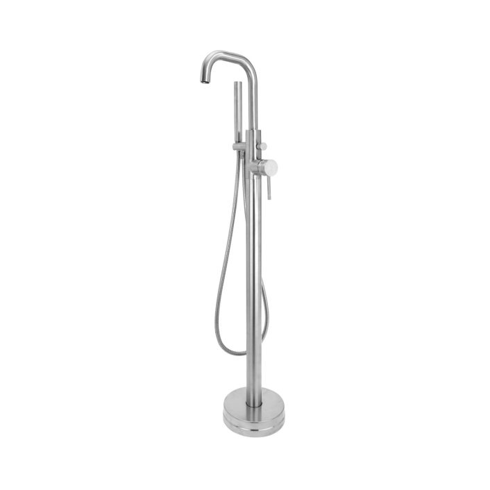 Scudo Core Freestanding Bath Shower Mixer, Chrome