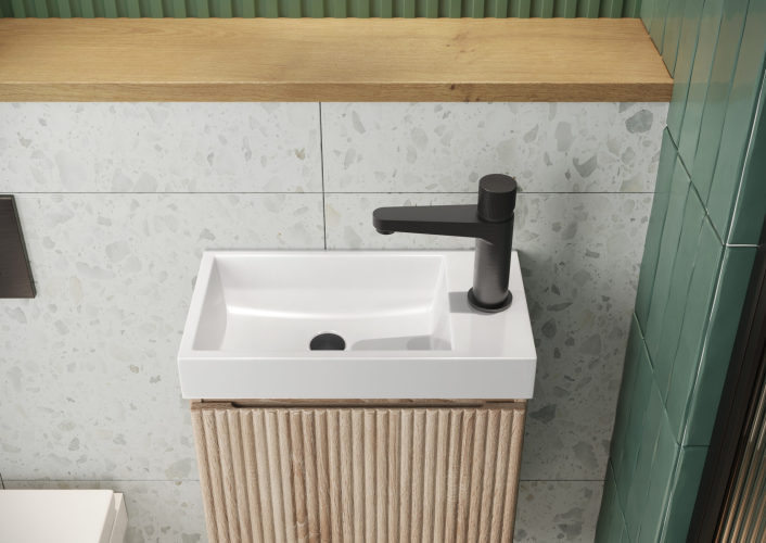 Scudo Linea Cloakroom Basin — 400 x 220 x 60mm