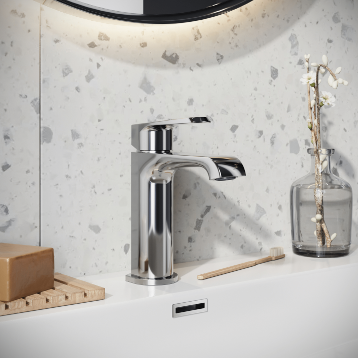 Scudo Montana Basin Mono Tap, No Waste, Chrome