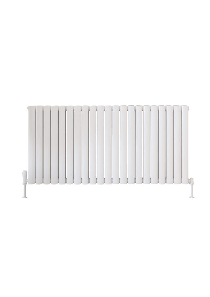 Scudo Apex Designer Radiator, Double Panel, 600 x 944mm — White