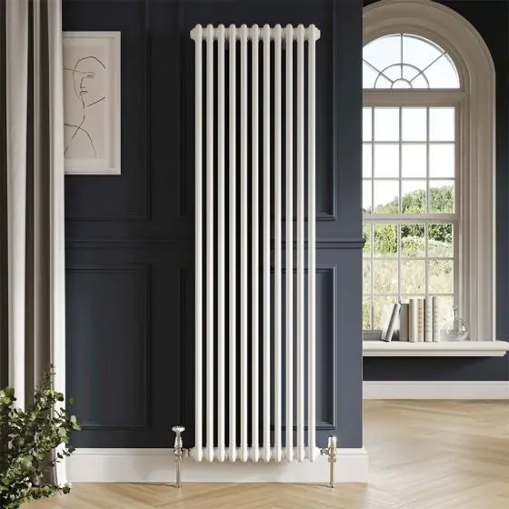 Scudo Foundry Column Radiator, 2 Column, 7 Sections, 1500 x 335mm — White