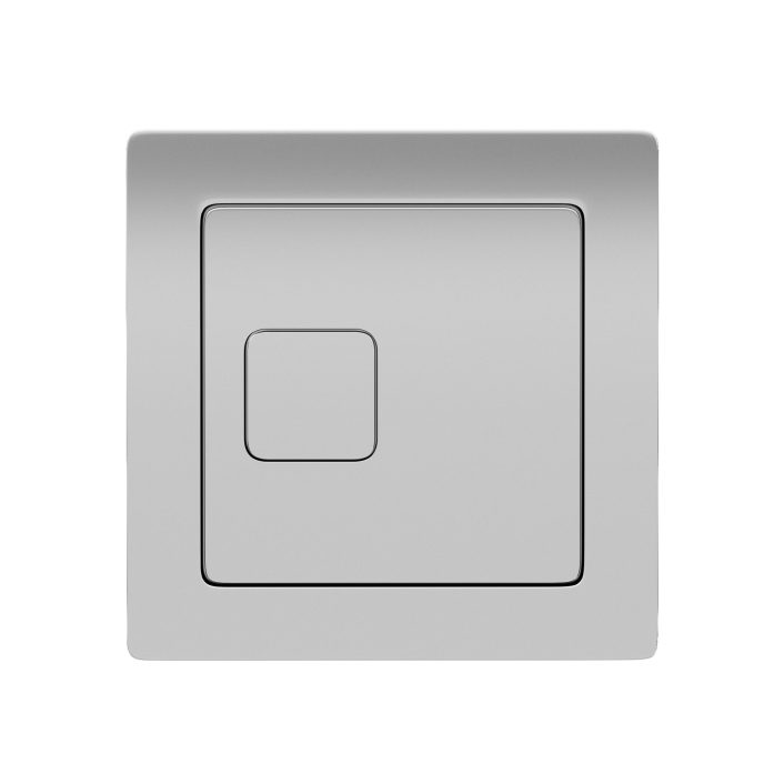 Scudo Linea™ Square Dual Flush Plate – Chrome