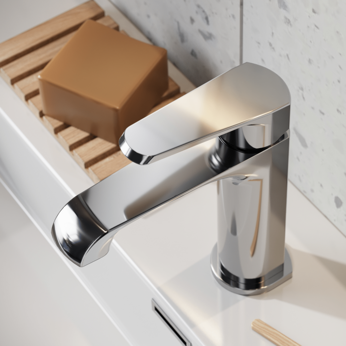 Scudo Montana Basin Mono Tap, No Waste, Chrome