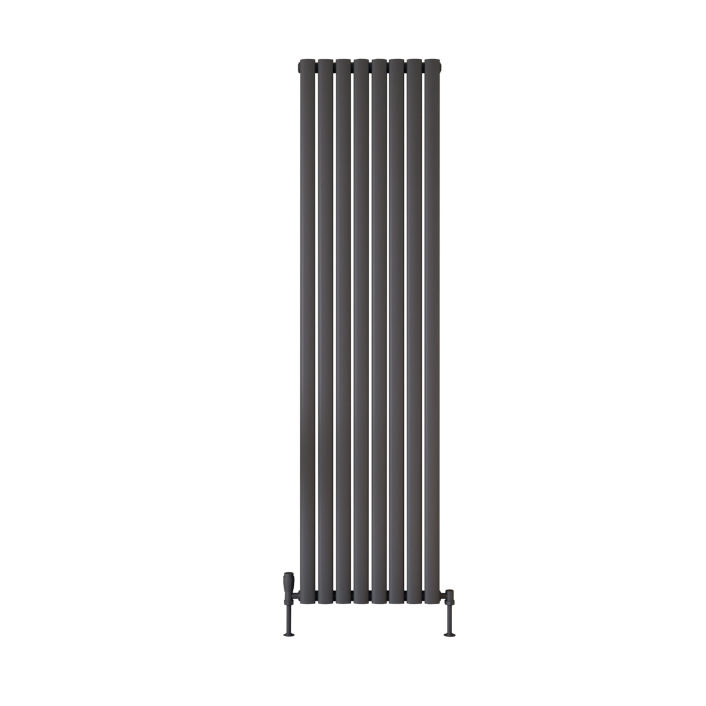Scudo Apex Designer Radiator, Single Panel, 1800 x 531mm — Anthracite