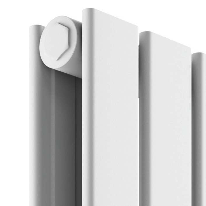 Scudo Bravo Designer Radiator, Double Panel, 1800 x 476mm — Anthracite