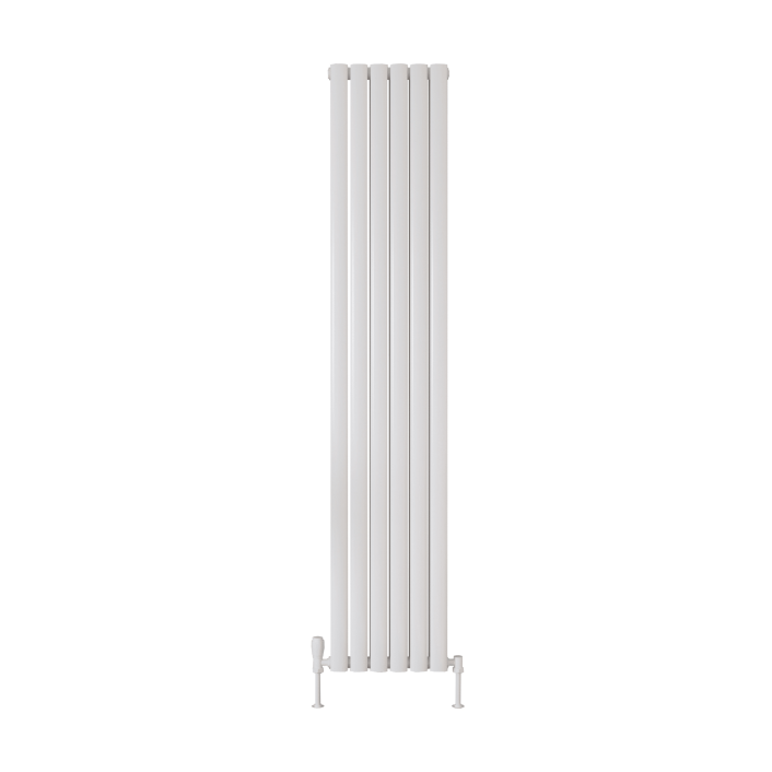 Scudo Apex Designer Radiator, Double Panel, 1800 x 236mm — Anthracite
