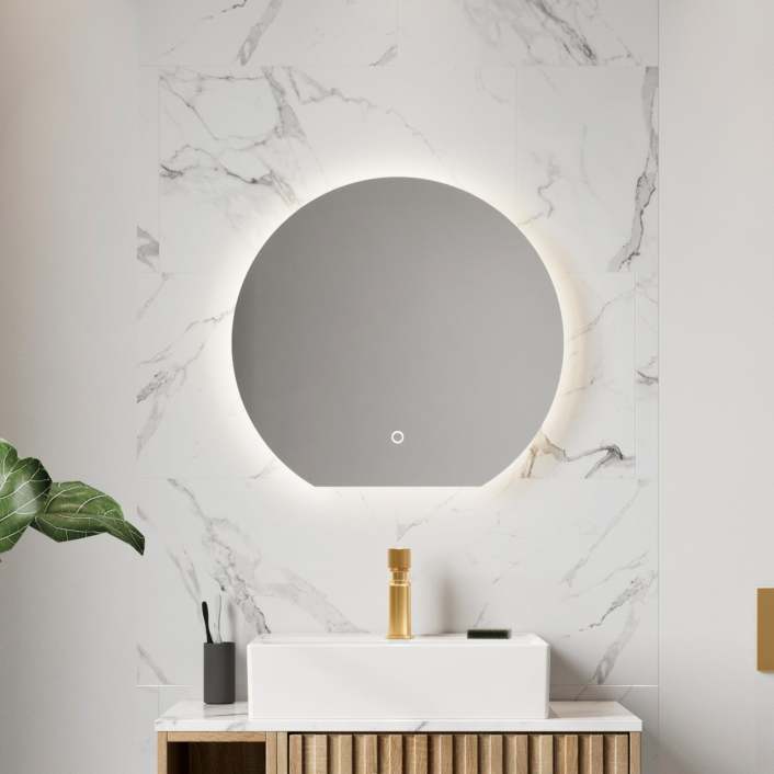 Scudo Alba LED Mirror, 600 x 560mm