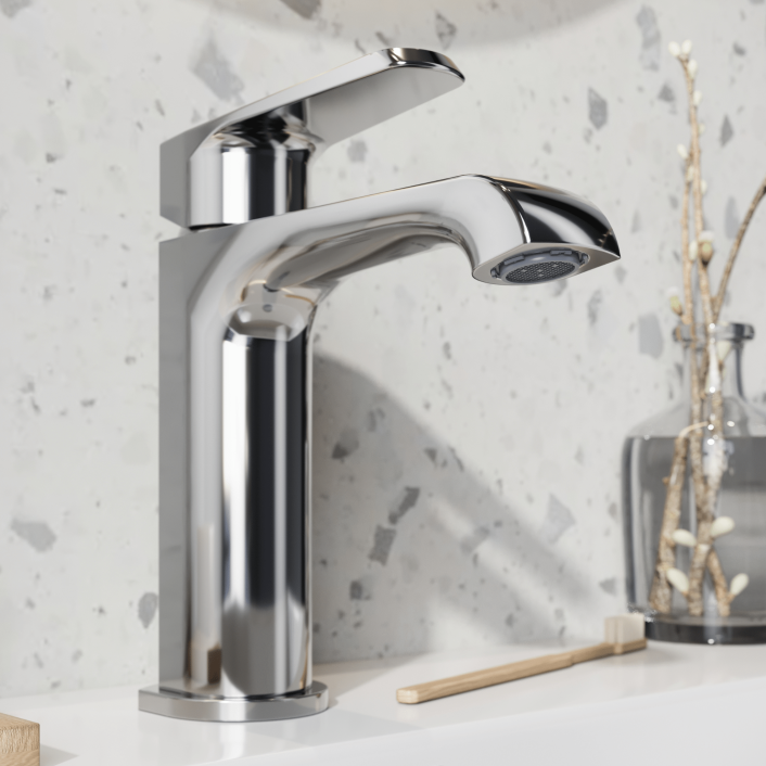 Scudo Montana Basin Mono Tap, No Waste, Chrome
