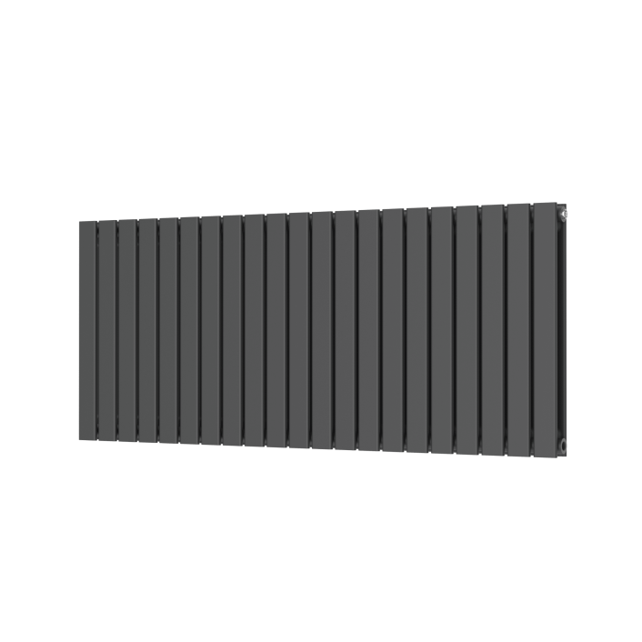 Scudo Bravo Designer Radiator, Double Panel, 600 x 614mm — Anthracite
