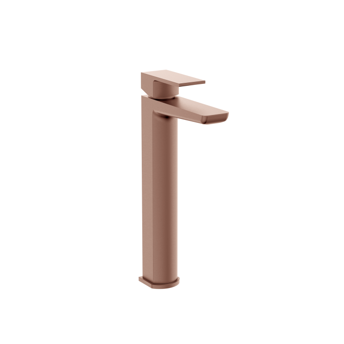 Scudo Muro High Riser Basin Mono Mixer, Brushed Bronze