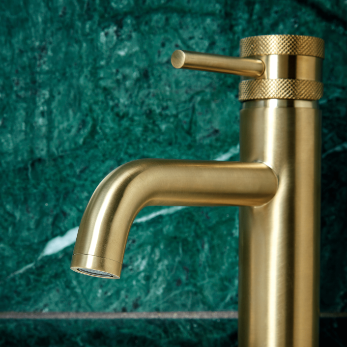 Scudo Core Tall Mono Basin Mixer, Black