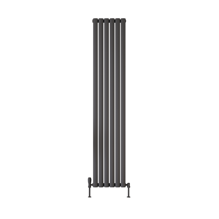 Scudo Apex Designer Radiator, Single Panel, 1800 x 236mm — Anthracite
