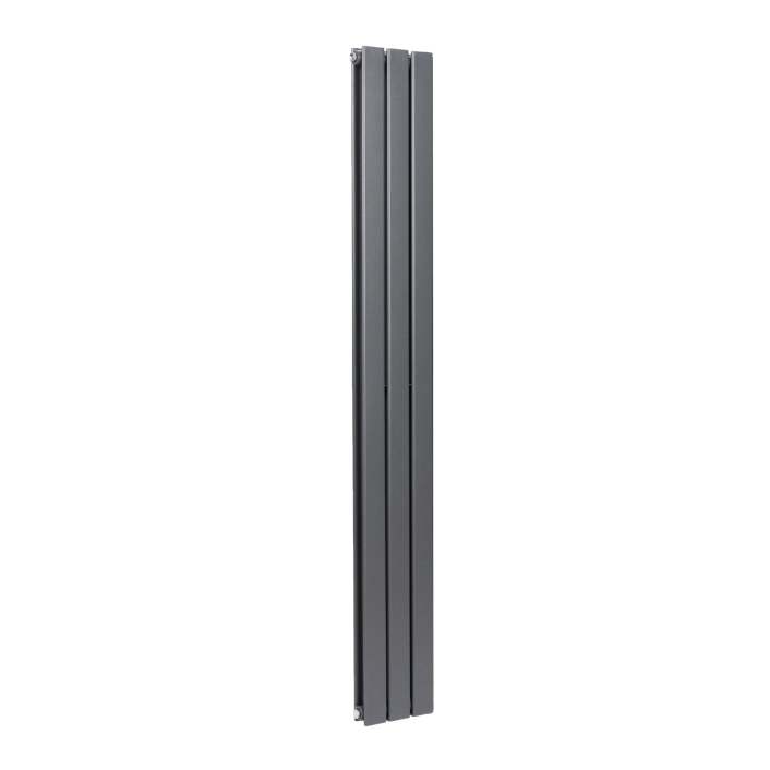 Scudo Bravo Designer Radiator, Double Panel, 1800 x 476mm — Anthracite