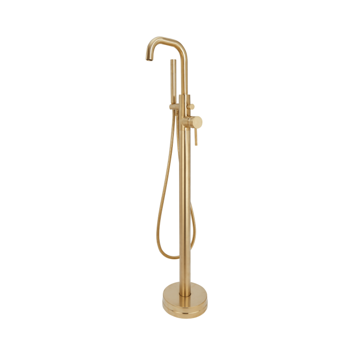 Scudo Core Freestanding Bath Shower Mixer, Black