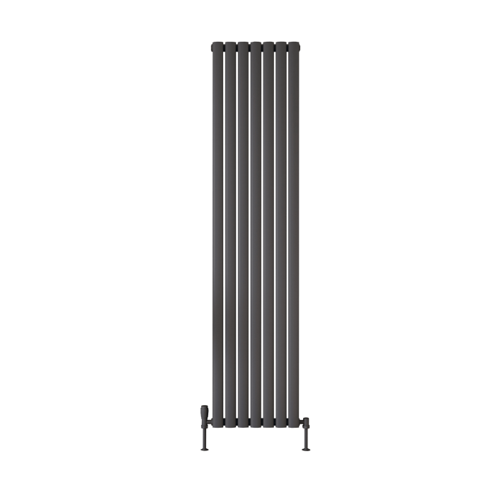 Scudo Apex Designer Radiator, Single Panel, 1800 x 236mm — Anthracite