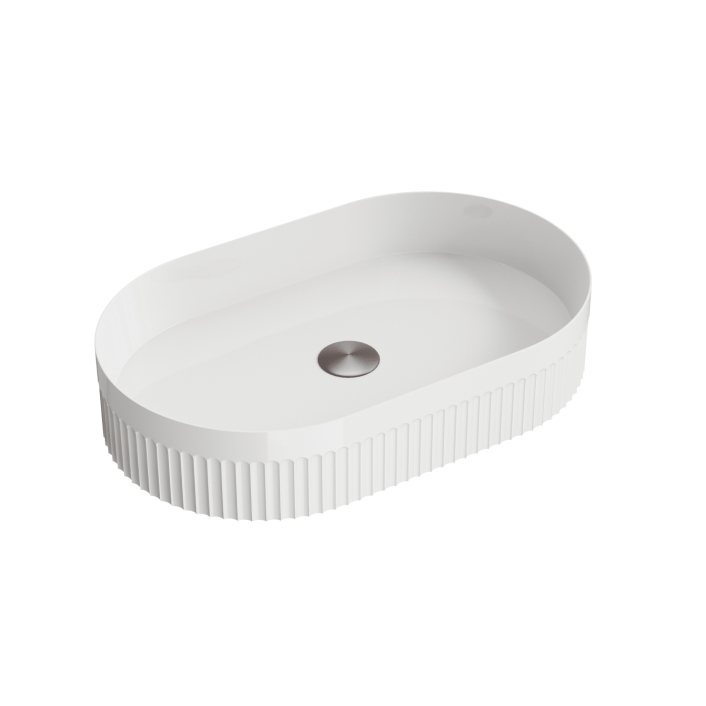 Scudo Aurevia 575x360x116mm Countertop Basin – Gloss White