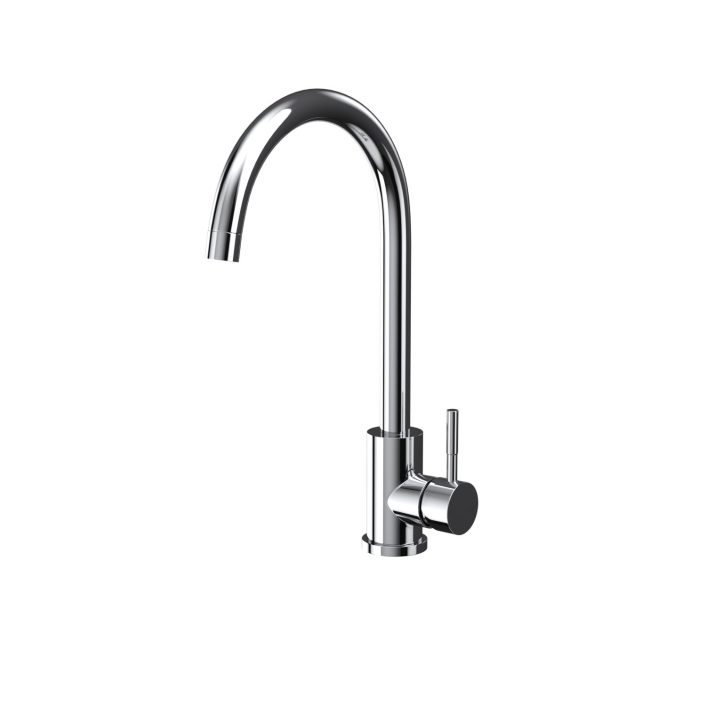 Scudo Manhattan Single Lever Kitchen Mixer Tap, Swivel Spout, Chrome