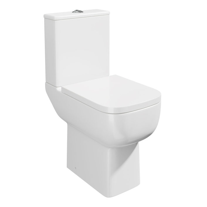 Scudo Choices 600 Rimless Comfort Height Open Back Close Coupled WC Pan & Seat