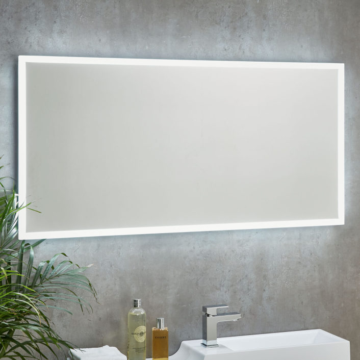 Scudo Mosca LED Mirror with Demister Pad & Shaver Socket, 1200 x 600mm