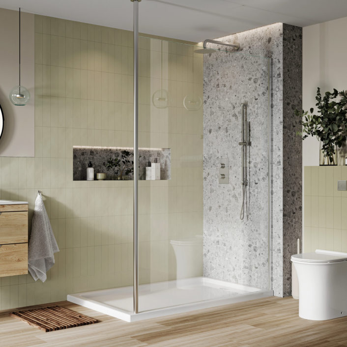 Scudo S8 Wetroom Floor to Ceiling Support Post