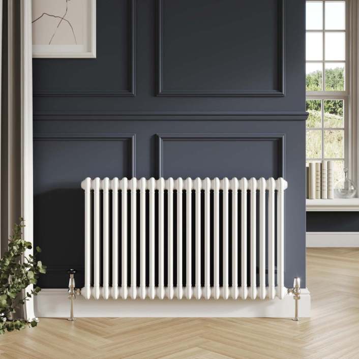 Scudo Foundry Column Radiator Insertable Feet, 3 Column, Pair — White