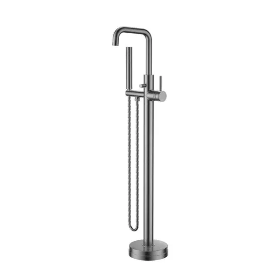 Scudo Core Freestanding Bath Shower Mixer, Gunmetal