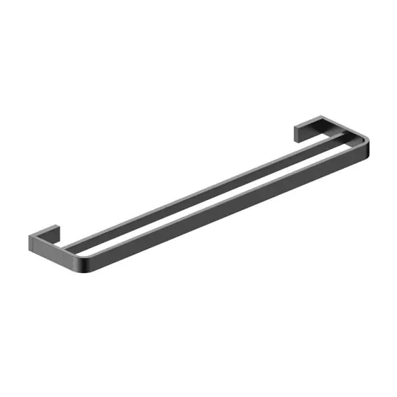 Napoli Double Towel Rail Brushed Bronze
