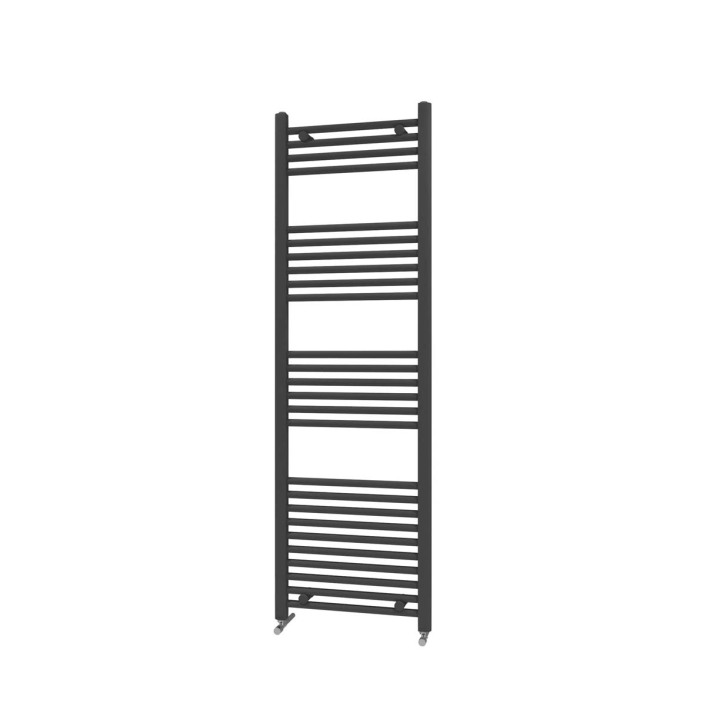 Scudo Ember 22mm Straight Towel Rail, Black — 400 x 1600mm