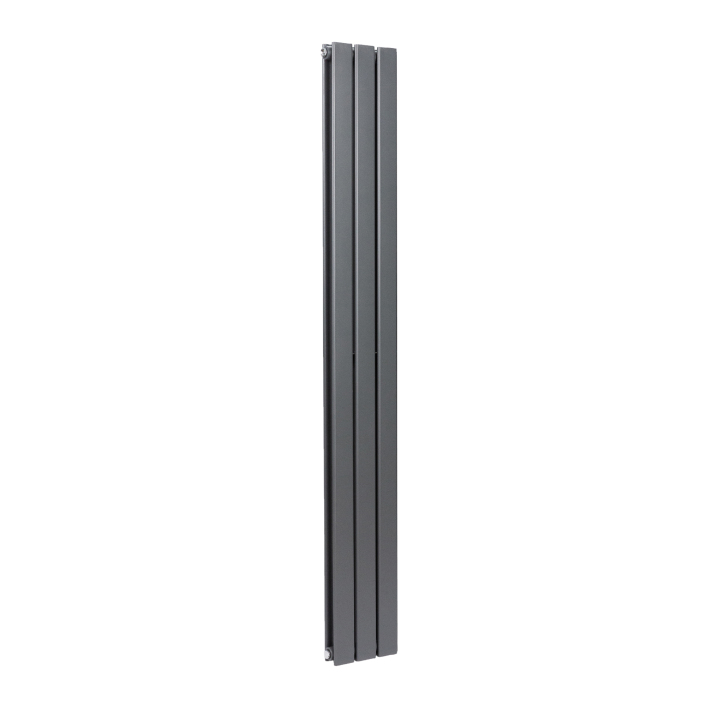 Scudo Bravo Designer Radiator, Double Panel, 1800 x 204mm — Anthracite