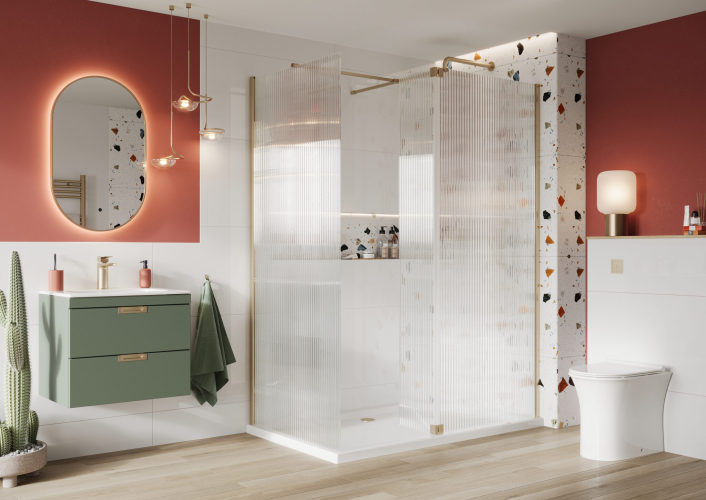 Scudo S8 Fluted Glass Flipper Panel, Glass Only