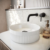 Scudo Aurevia 355x355x116mm Square Countertop Basin – Gloss White