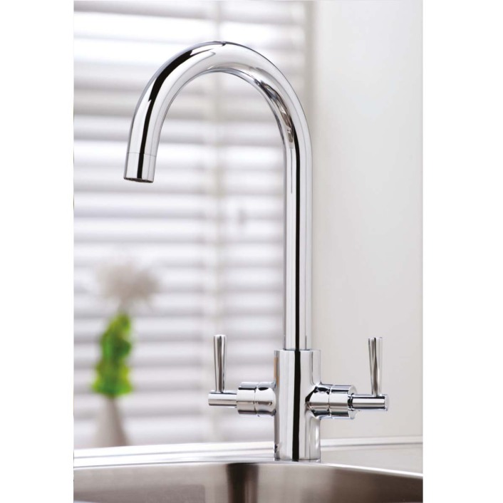 Scudo Kingston Kitchen Mixer Tap, Chrome