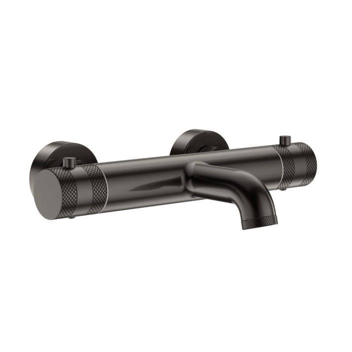 Scudo Core Thermostatic Bath Shower Mixer, 1 Outlet, Gunmetal