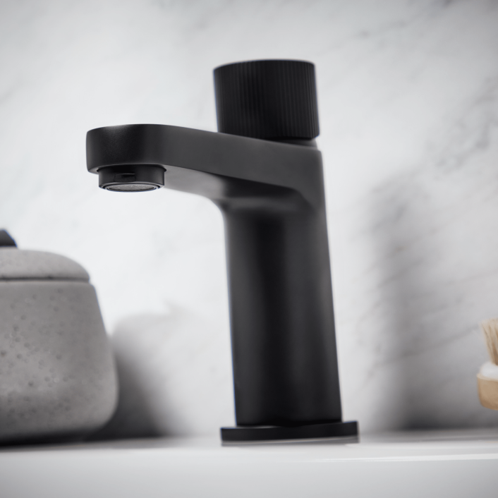 Scudo Koko Mono Basin Mixer, Brushed Brass